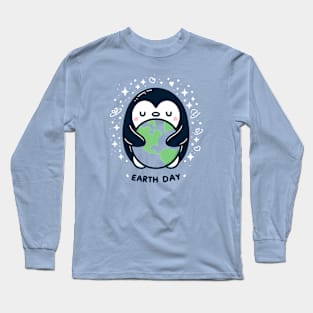 Earth Day Penguin Long Sleeve T-Shirt